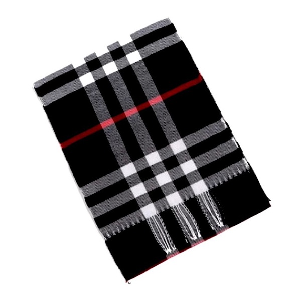Accessories - NEW Black Classic Plaid Giant Check Scarf